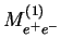 $M_{e^+e^-}^{(1)}$
